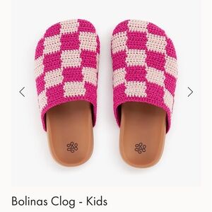 The Sak Kids Pink Checkered Bolinas Clog size 5Y